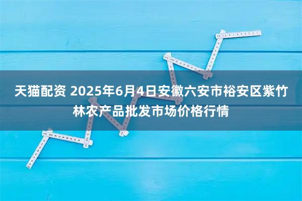 天猫配资 2025年6月4日安徽六安市裕安区紫竹林农产品批发市场价格行情