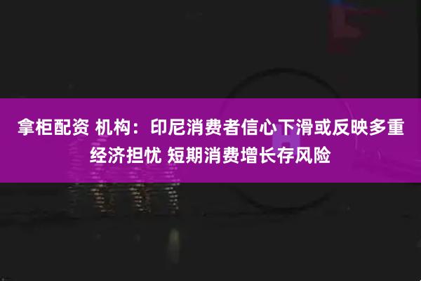 拿柜配资 机构：印尼消费者信心下滑或反映多重经济担忧 短期消费增长存风险